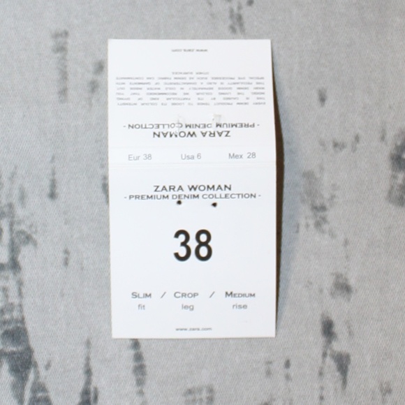 Zara Tie Dye Skinny Ankle Crop Chino Jeans - Picture 8 of 8